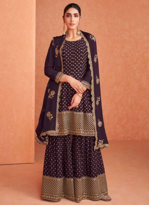GRAMO COLOR SPECIAL 3 Heavy Wedding Wear Georgette Embroidered Salwar Suit Collection